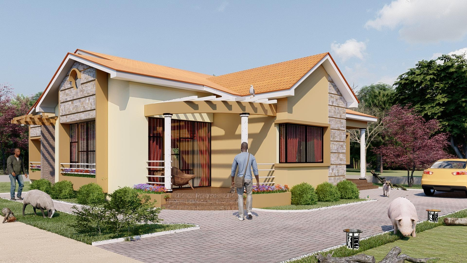 Vue perspective villa